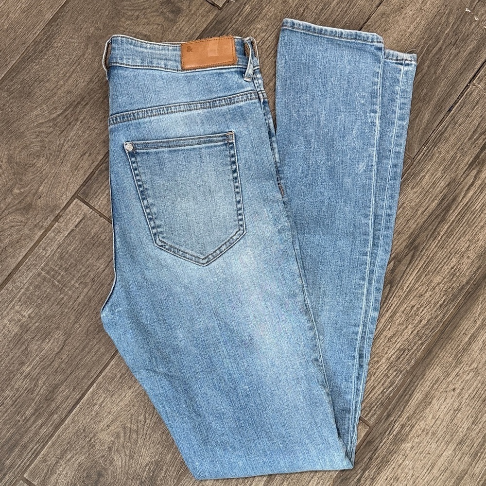 H&M Light Blue High Waist Skinny Jeans